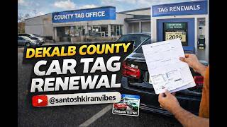 Dekalb County Car Tag Renewal 2026 | Emission Test + Tag Kiosk Process | Georgia Vlog