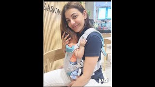 Tollywood heroine Kajal Agarwal with her son best memories