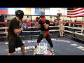 israil madrimov sparring throwing bombs switch hitting showing speed u0026 skills