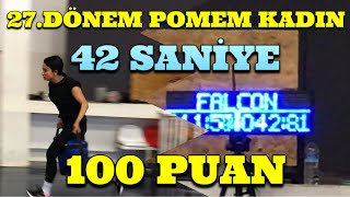 27.DÖNEM POMEM KADIN 42 SANİYE #pomem #pomemparkur