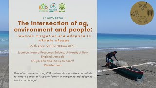 Intersection of agriculture environment and people: adapting to climate change