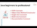 42_23: Java beginners to professionals | OOPs Concepts | Object Class Method Constructor