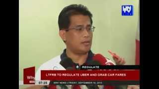 LTFRB to regulate Uber and Grab Car fares