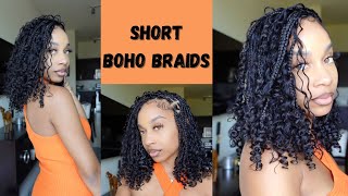 Styling Short Boho Braids @Hot-Braids