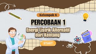 🔎 PERCOBAAN 1 | ENERGI LISTRIK ALTERNATIF DARI KENTANG 🥔⚡️💡