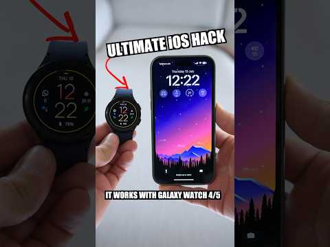 The ultimate iOS hack (Galaxy Watch 4/5) #shortsviral