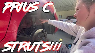 2012 Prius C Shock/Strut Replacement | Hanging out and working on cars