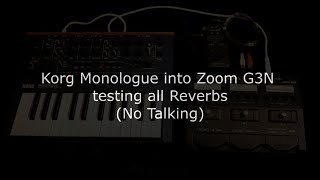 Korg Monologue /meets/ Zoom G3N (Gear Curiosities Part 1)