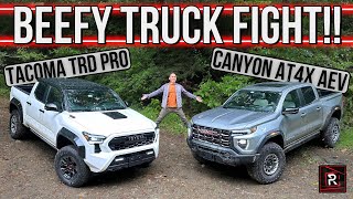 2024 Toyota Tacoma TRD Pro Vs. 2024 GMC Canyon AT4X AEV – Redline: Comparison Test