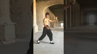 Abbas Alizada posing like Bruce Lee. #abbasalizada #martialarts