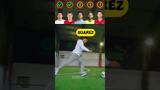 Ronaldo vs Messi vs Neymar vs Lewandowski vs Suarez : Trick Shot Challenge 🏆😵