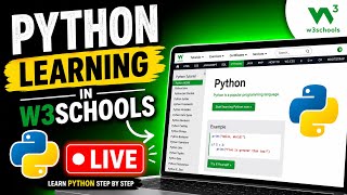 Python Tutorial for Beginners | Learn Python Easy with W3Schools 🔥 Live