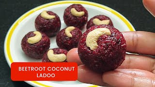 Beetroot Coconut Laddu| Healthy Laddu Recipe | Beetroot Laddu |Coconut Laddu| Beetroot Jaggery Ladoo