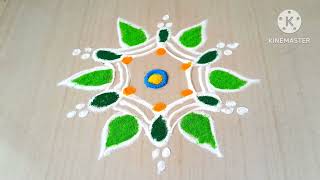 hemangi rangolis uploaded | creative colour rangoli | daily small rangoli.