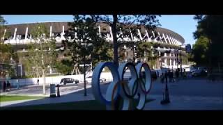 新国立の周りを一周してみた（4倍速でお届けします）