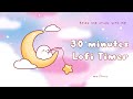 30 minutes - Relax & study with me Lofi | Boo on moon #timer #30minutetimer #lofi #relaxing #calm