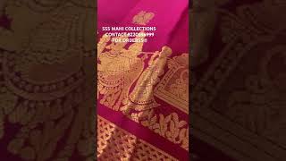 PURE KANJEEPURAM SILK | SSS MAHI COLLECTIONS | 8220596999