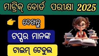 ମାଟ୍ରିକ ବୋର୍ଡ 2025 | best time table | ଟପ୍ପରଙ୍କ ଟାଇମ୍ ଟେବୁଲ | 90%ରୁ ଅଧିକ ମାର୍କ ମିଳିବ