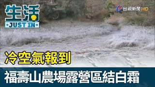 冷空氣報到  宜蘭福壽山農場露營區結白霜【生活資訊】