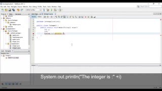 Java Tutorials - Create a program using "int (integer)" Data type in Java