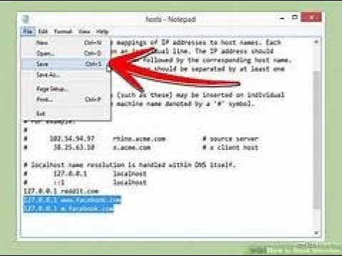 | How To Block / Unblock Any Website Using | Notepad | - YouTube