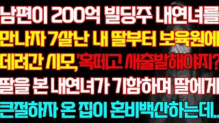 [반전 실화사연] 남편이 200억 빌딩주 내연녀를 만나자 내 딸부터 보육원에 데려간 시모 딸을 본 내연녀가 기함하며 딸에게 큰절하자 온집이 혼비백산하는데/신청사연/사연낭독/라디오