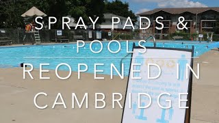 Spray pads and pools open in Cambridge