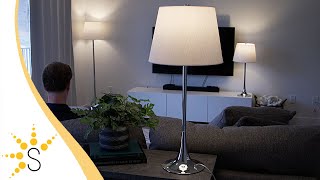 Sunnydaze Modern Splendor 3-Piece Floor and Table Lamp Set-GSI-8101