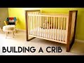 Mid-Century Modern Walnut and Maple Baby Crib // How To - Woodworking