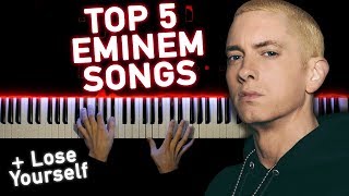 TOP 5 EMINEM SONGS ON PIANO