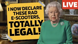 E-scooter UK law is CHANGING! Queen's speech REACTION VIDEO!