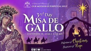 Baclaran Church: Ikatlong Araw ng Misa De Gallo