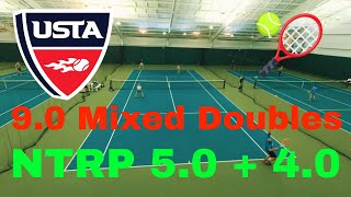 USTA 9.0 Mixed Doubles | Dillon Sykes NTRP 5.0 \u0026 Aynsley NTRP 4.0