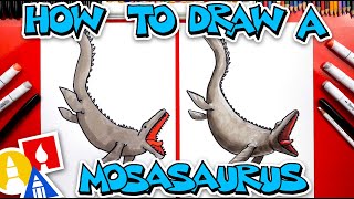 How To Draw A Mosasaurus Dinosaur