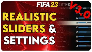 FIFA 23 Gameplay Sliders for More Realistic/Challenging Gameplay | Settings & Sliders V3.0