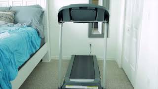 Sunny Health & Fitness Interactive Slim Folding Treadmill with 12 Level Auto Incline Review