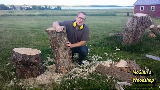 Milling Elm with a 16 inch Chainsaw