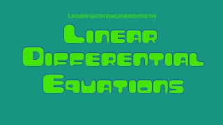 Linear Differential Equations (Tagalog/Filipino Math)
