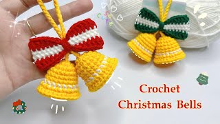 Crochet Christmas Bells 🔔| Crochet Christmas Ornaments | Móc Chuông Giáng Sinh