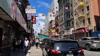 A Walk Around China Town New York City Lower Manhattan