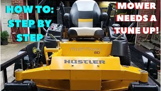 Oil Change on the Hustler~ Full Tune Up~How to