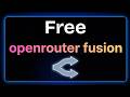 Use OpenRouter Fusion Completely FREE – Best AI Coding Setup 2026 | Claude Code Alternative