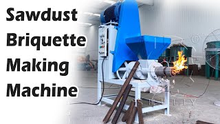 Turn Sawdust into Profit with the Sawdust Briquette Machine #sawdust #briquettes