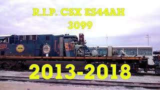 History of CSX ES44AH 3099