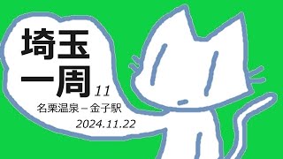 「埼玉一周」歩き旅 11 名栗温泉から金子駅『埼玉・東京都県境に到達』『八高線の電車に乗り遅れる』