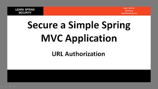 Spring Security - URL Authorization (LSS - Module 1 - Lesson 3)