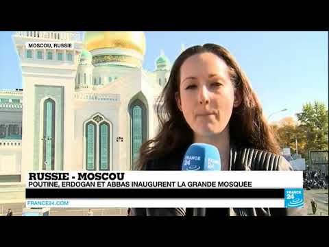 Vladimir Poutine Inaugure La Grande Mosquee De Moscou. - YouTube