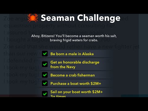 How to complete the Seaman Challenge in BitLife