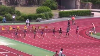 2016京都府高校総体・2年男子100m 準決勝第1組