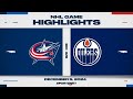 NHL Highlights | Oilers vs. Blue Jackets - December 5, 2024